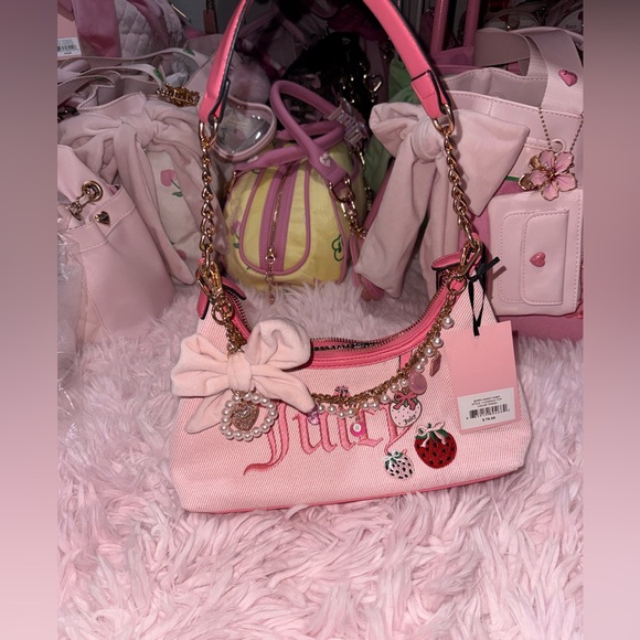 Juicy Couture Berry Sweet Hobo Purse - Picture 3 of 11